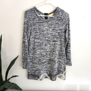 Princess vera wang grey sweater top